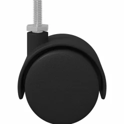 vidaXL Wielen 2 st Zwart 40,1 x 37,8 mm PP en IJzer