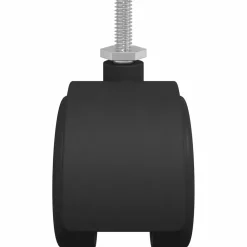 vidaXL Wielen 2 st Zwart 40,1 x 37,8 mm PP en IJzer