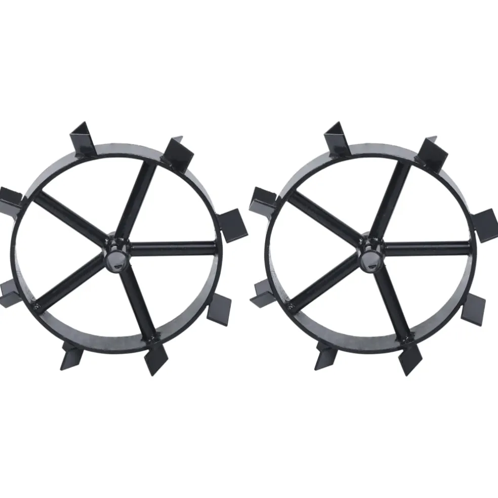 vidaXL Wielen voor 6,5 pk benzinefrees 2 st metaal