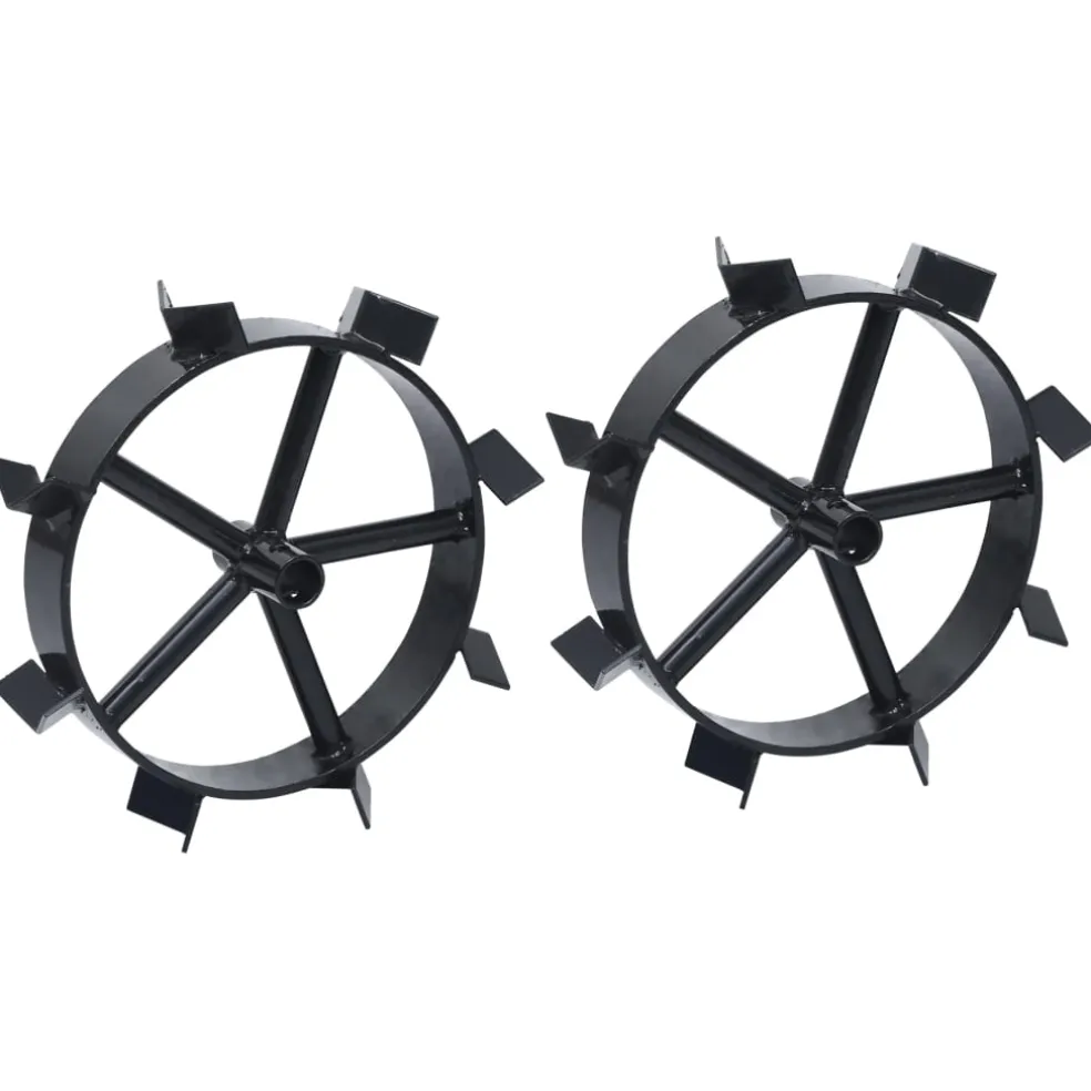 vidaXL Wielen voor 6,5 pk benzinefrees 2 st metaal