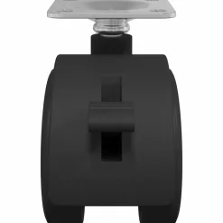 vidaXL Wiel 2 st Zwart 39,5 x 39,5 x 37,8 mm IJzer en Polypropyleen