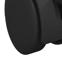 vidaXL Wiel 2 st Zwart 39,5 x 39,5 x 37,8 mm IJzer en Polypropyleen