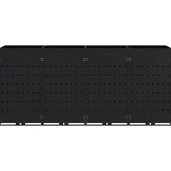 vidaXL Wieltjesbakopslag voor 4 bakken Zwart 272 x 77,5 x 121,5 cm