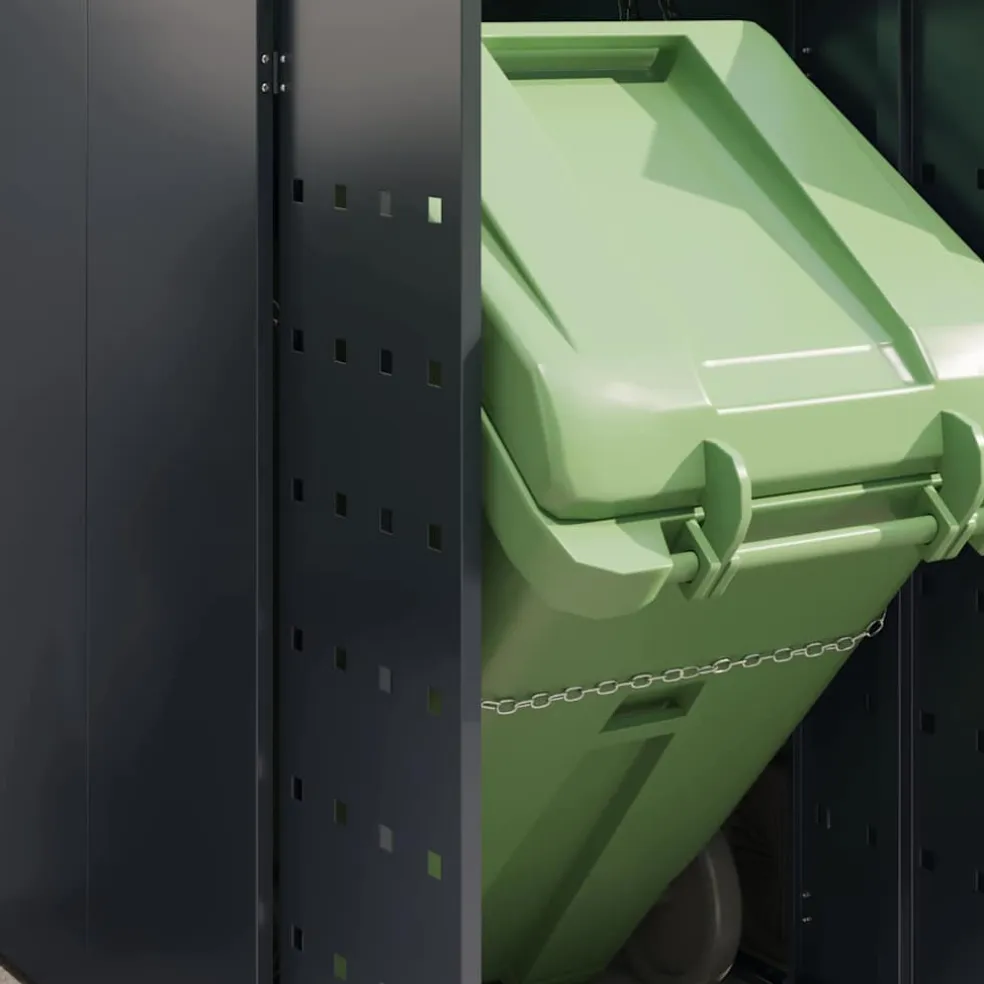 vidaXL Wieltjesbakopslag voor 4 bakken Antraciet 272 x 77,5 x 121,5 cm