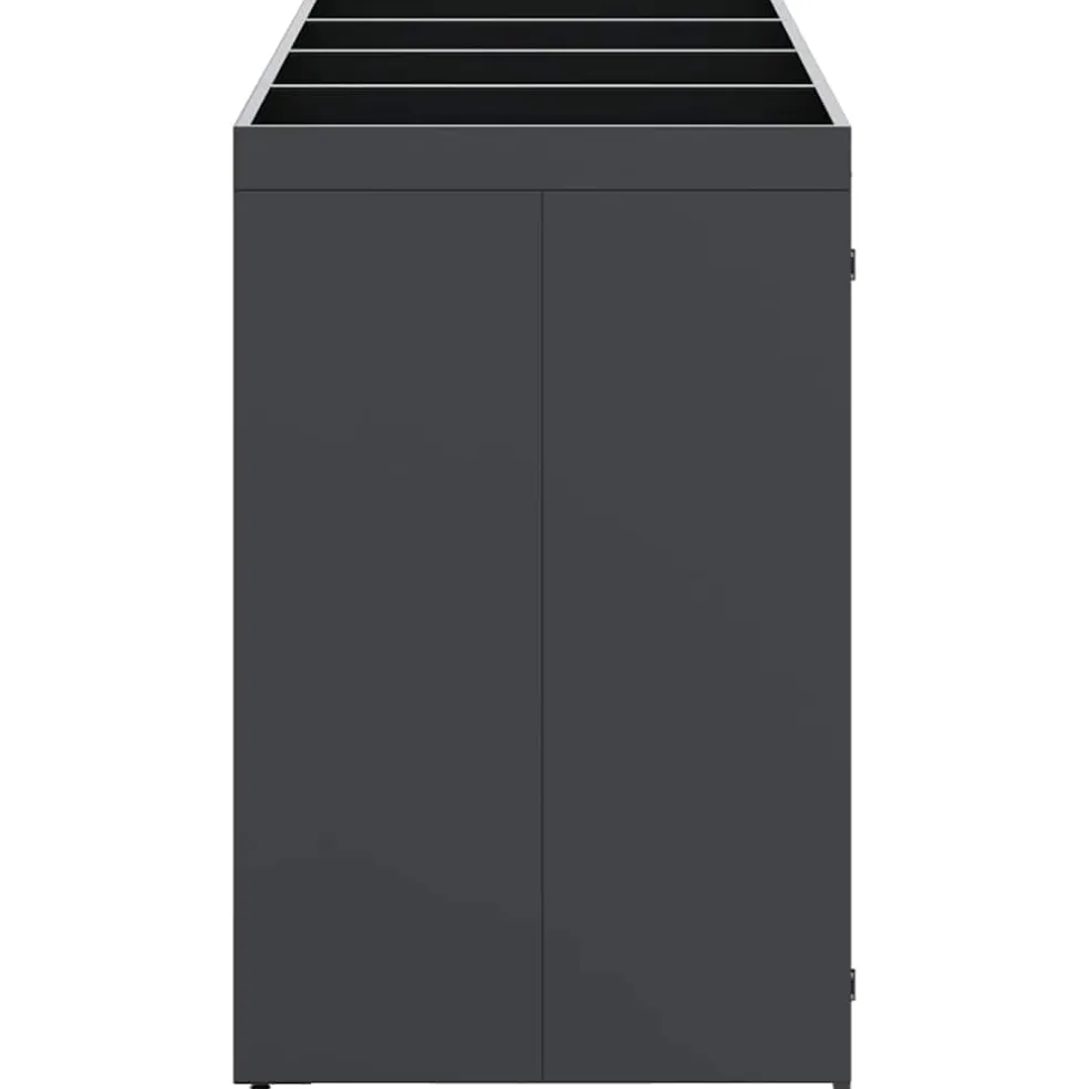 vidaXL Wieltjesbakopslag voor 4 bakken Antraciet 272 x 77,5 x 121,5 cm