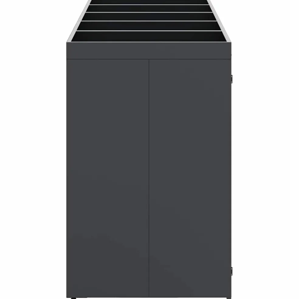 vidaXL Wieltjesbakopslag voor 5 bakken Antraciet 340 x 77,5 x 121,5 cm