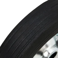 vidaXL Wiel voor stuurwiel Ø20x5 cm massief rubber en staal
