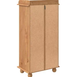 vidaXL Wijnkast ASKIM Honing Wax 57 x 37 x 114 cm Massief grenenhout