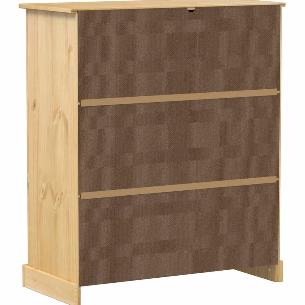 vidaXL Wijnkast Corona 97x45x114 cm massief grenenhout