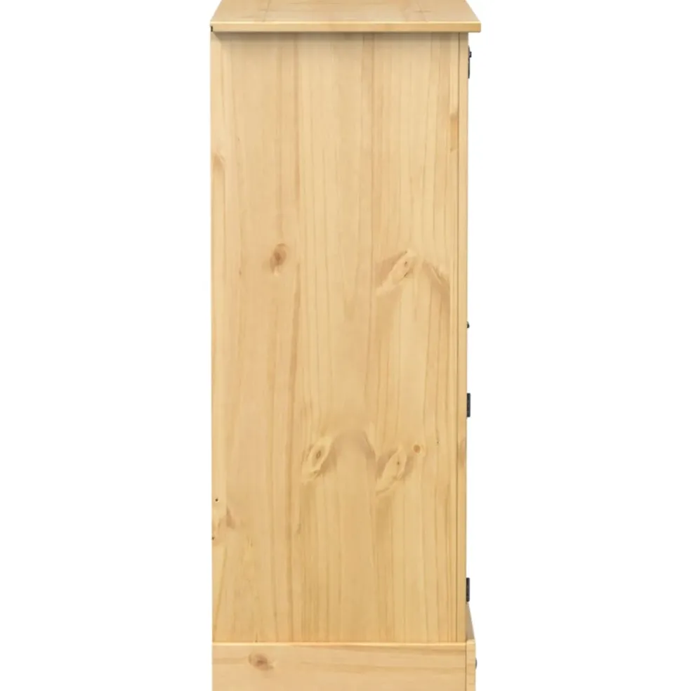 vidaXL Wijnkast Corona 97x45x114 cm massief grenenhout