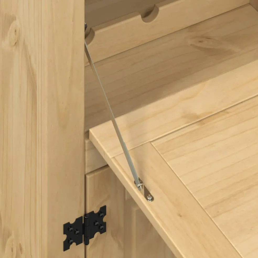 vidaXL Wijnkast Corona 97x45x114 cm massief grenenhout