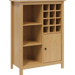 vidaXL Wijnkast HILL Honingbruin 79.5 x 40 x 107.5 cm