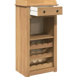 vidaXL Wijnkast Panama 57x40x111,5 cm massief grenenhout