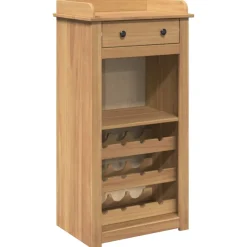 vidaXL Wijnkast Panama 57x40x111,5 cm massief grenenhout