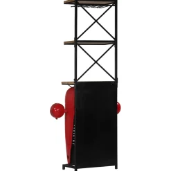 vidaXL Wijnkast tractor 49x31x172 cm massief mangohout