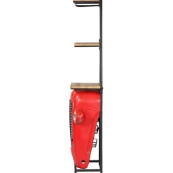vidaXL Wijnkast tractor 49x31x172 cm massief mangohout