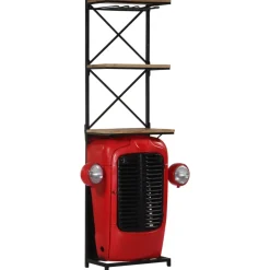 vidaXL Wijnkast tractor 49x31x172 cm massief mangohout