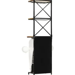 vidaXL Wijnkast tractor 49x31x172 cm ruw mangohout wit