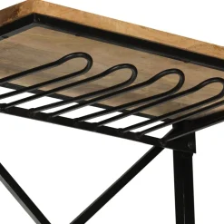 vidaXL Wijnkast tractor 49x31x172 cm massief mangohout geel