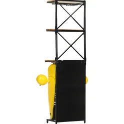 vidaXL Wijnkast tractor 49x31x172 cm massief mangohout geel