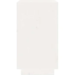 vidaXL Wijnkast 55,5x34x61 cm massief grenenhout wit