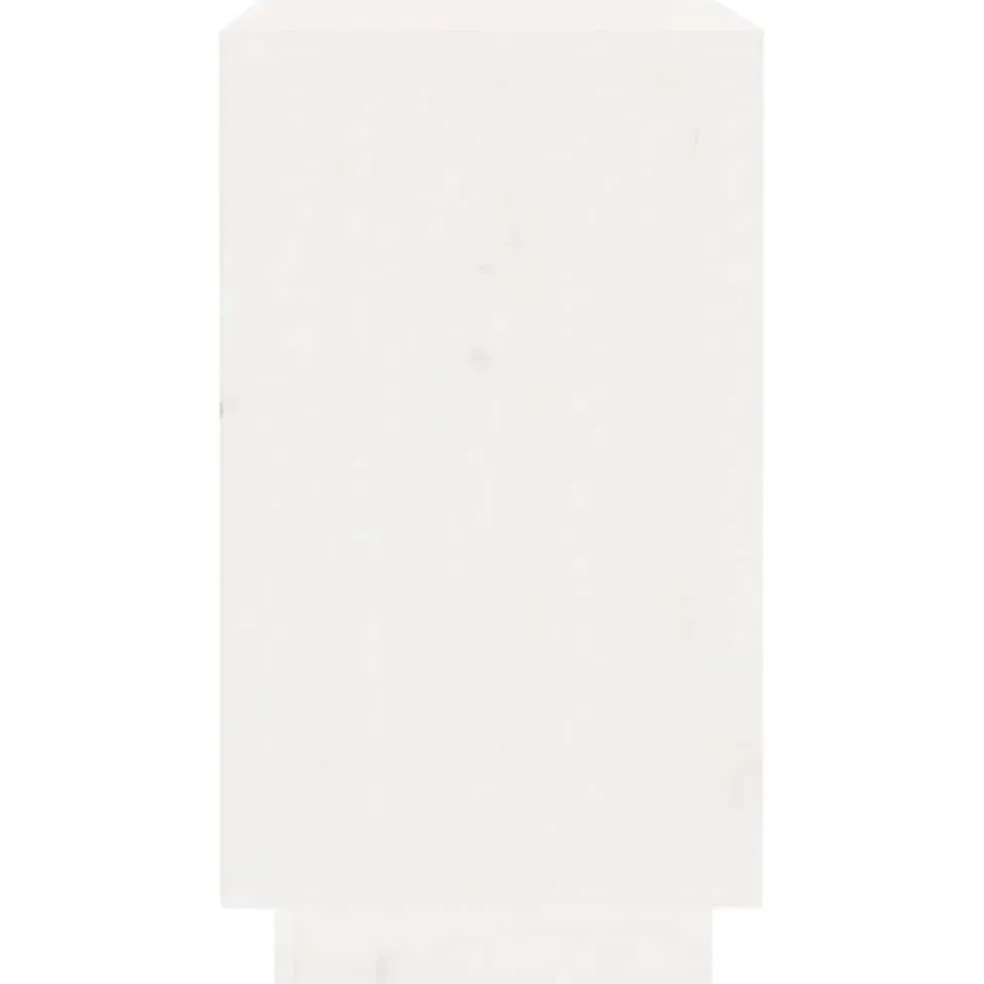 vidaXL Wijnkast 55,5x34x61 cm massief grenenhout wit