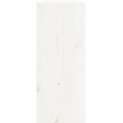 vidaXL Wijnkast 62x25x62 cm massief grenenhout wit