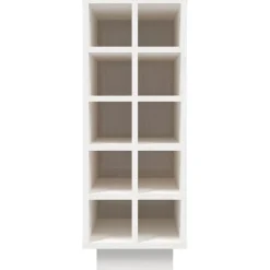 vidaXL Wijnkast 23x34x61 cm massief grenenhout wit
