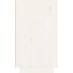 vidaXL Wijnkast 23x34x61 cm massief grenenhout wit