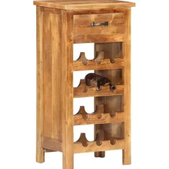 vidaXL Wijnkast 40x30x80 cm massief acaciahout