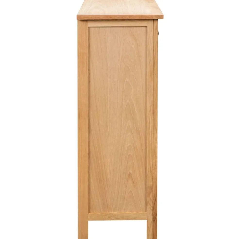 vidaXL Wijnkast 72x32x90 cm massief eikenhout