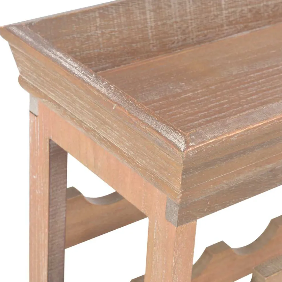 vidaXL Wijnkast 70x22,5x70,5 cm mdf bruin