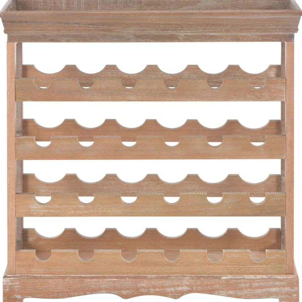 vidaXL Wijnkast 70x22,5x70,5 cm mdf bruin