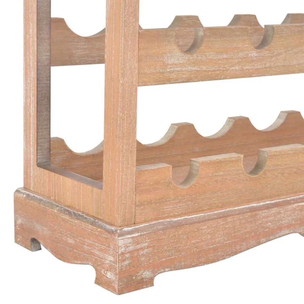 vidaXL Wijnkast 70x22,5x70,5 cm mdf bruin