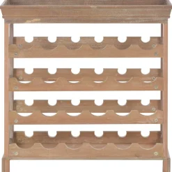 vidaXL Wijnkast 70x22,5x70,5 cm mdf bruin