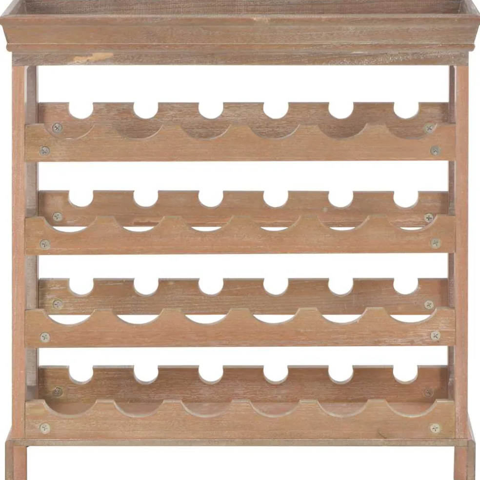 vidaXL Wijnkast 70x22,5x70,5 cm mdf bruin