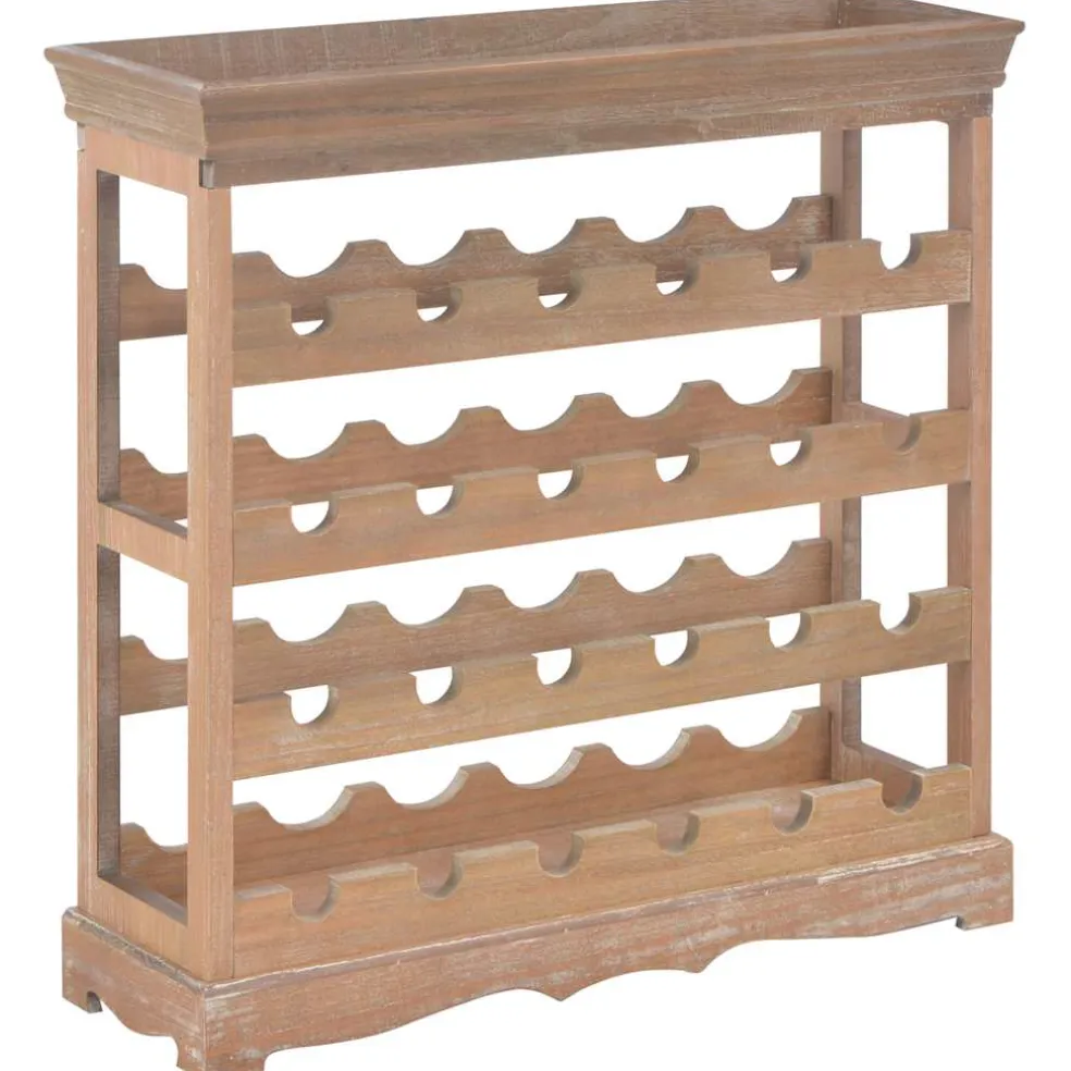 vidaXL Wijnkast 70x22,5x70,5 cm mdf bruin