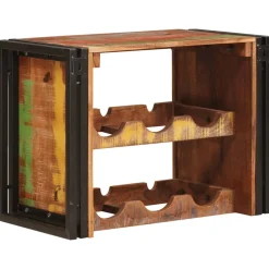 vidaXL Wijnrek Bruin 60 x 45 x 33 cm Massief gerecycled hout