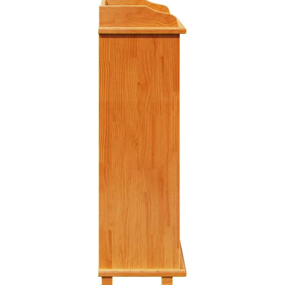 vidaXL Wijnrek Bruin 58 x 28 x 90 cm Massief grenenhout