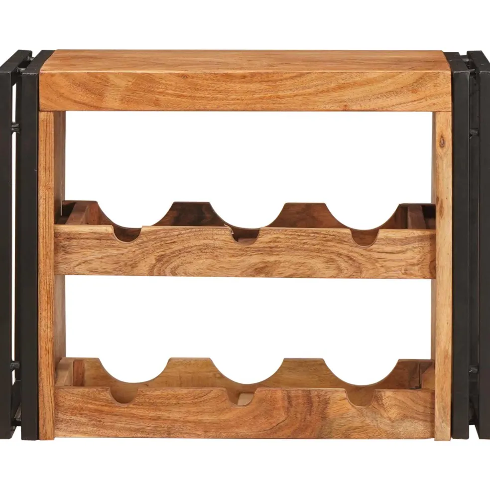 vidaXL Wijnrek Bruin 60 x 45 x 33 cm Massief Acaciahout
