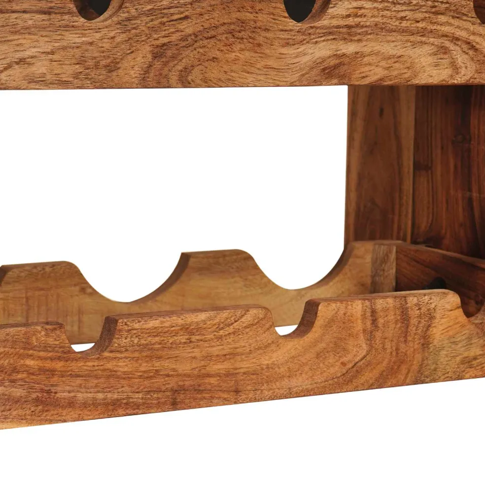 vidaXL Wijnrek Bruin 60 x 45 x 33 cm Massief Acaciahout