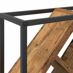 vidaXL Wijnrek 16 flessen Bewerkt hout Oudhout