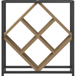 vidaXL Wijnrek 16 flessen Bewerkt hout Artisan Eiken