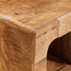 vidaXL Wijnrek met opslag Bruin 44 x 30 x 35 cm Massief Mango Hout