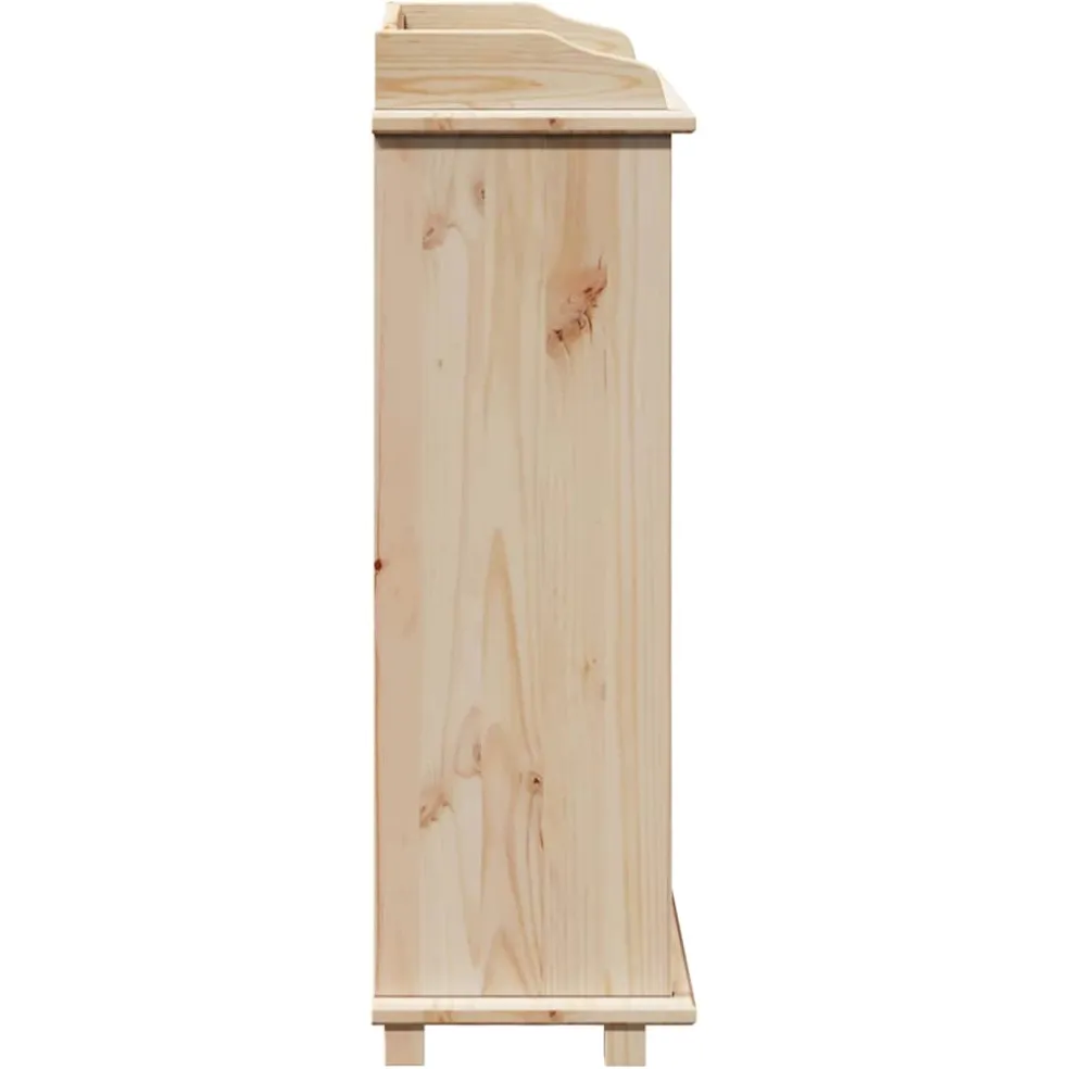 vidaXL Wijnrek Naturel 58 x 28 x 90 cm Massief grenenhout