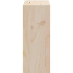 vidaXL Wijnrek 2 st Naturel 62 x 25 x 62 cm Massief grenenhout