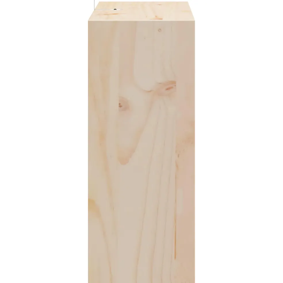 vidaXL Wijnrek 2 st Naturel 62 x 25 x 62 cm Massief grenenhout