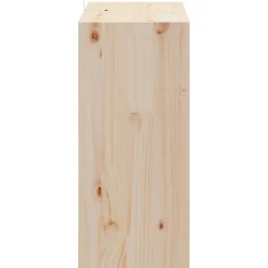 vidaXL Wijnrek 2 st Naturel 56 x 25 x 56 cm Massief grenenhout