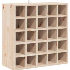 vidaXL Wijnrek 2 st Naturel 56 x 25 x 56 cm Massief grenenhout