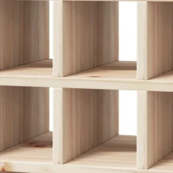 vidaXL Wijnrek 2 st Naturel 56 x 25 x 56 cm Massief grenenhout